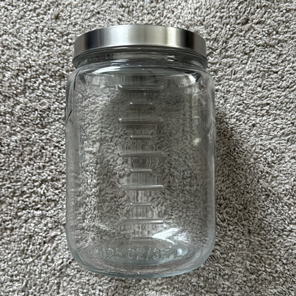 3.7L Mason Glass Jar with Silver Lid - Picture 4 of 10